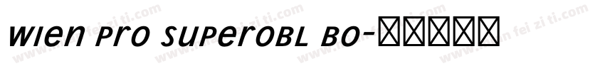 Wien Pro Superobl Bo字体转换